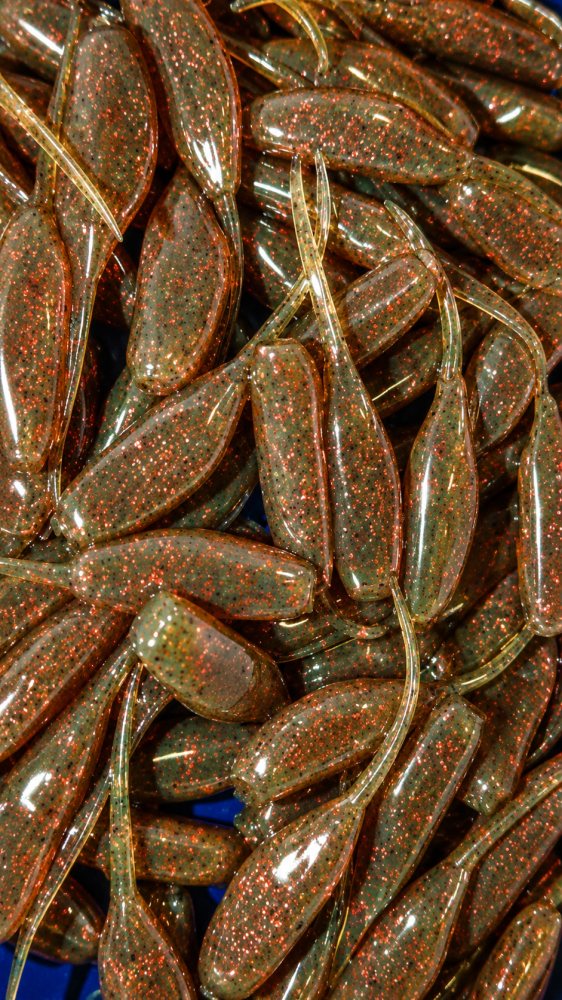 Motor-Oil 2" Baby Shad Crappie Soft Plastic Baits – 100 Count