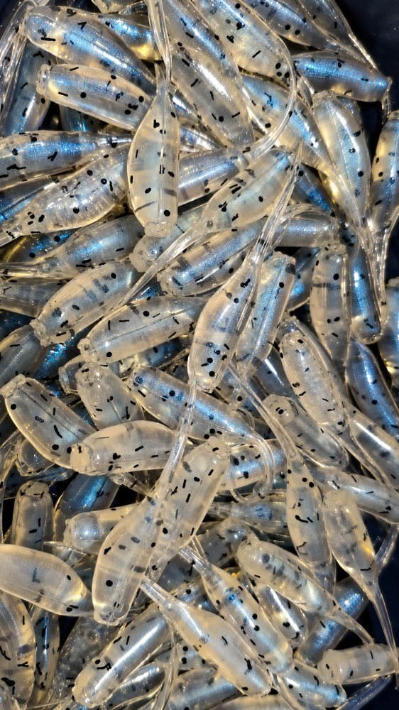 Monkey Milk 2" Baby Shad Crappie Soft Plastic Baits – 100 Count